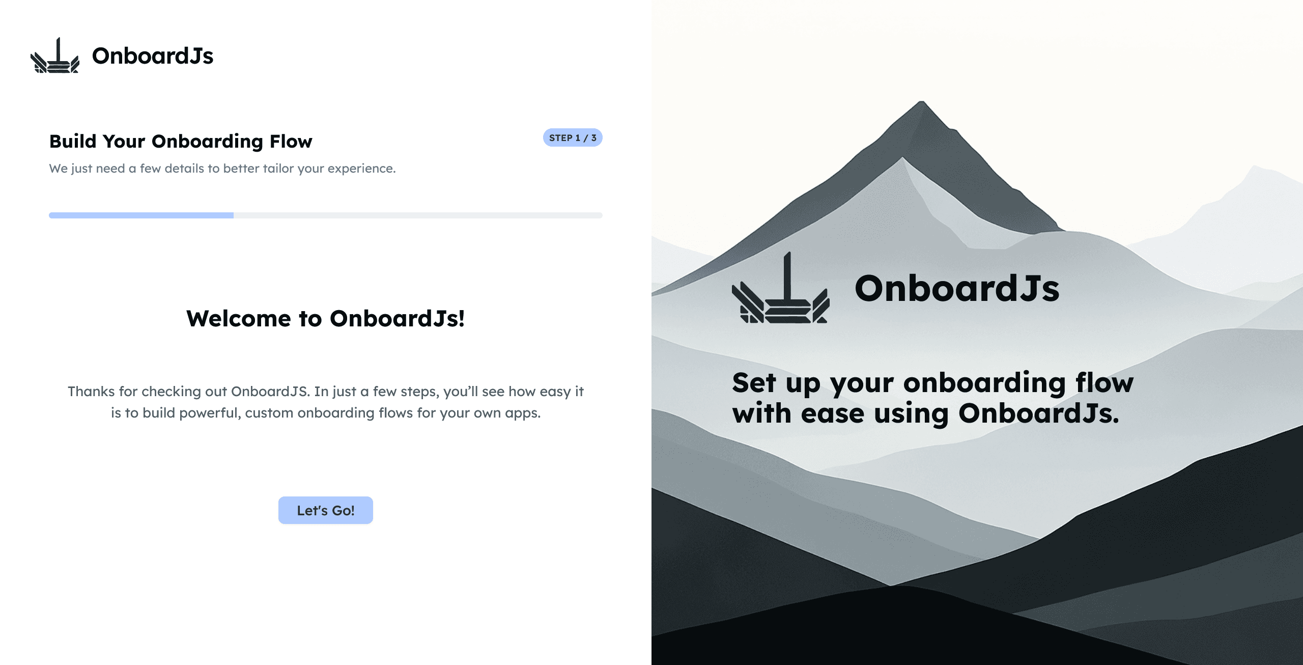 Onboarding Demo Screenshot